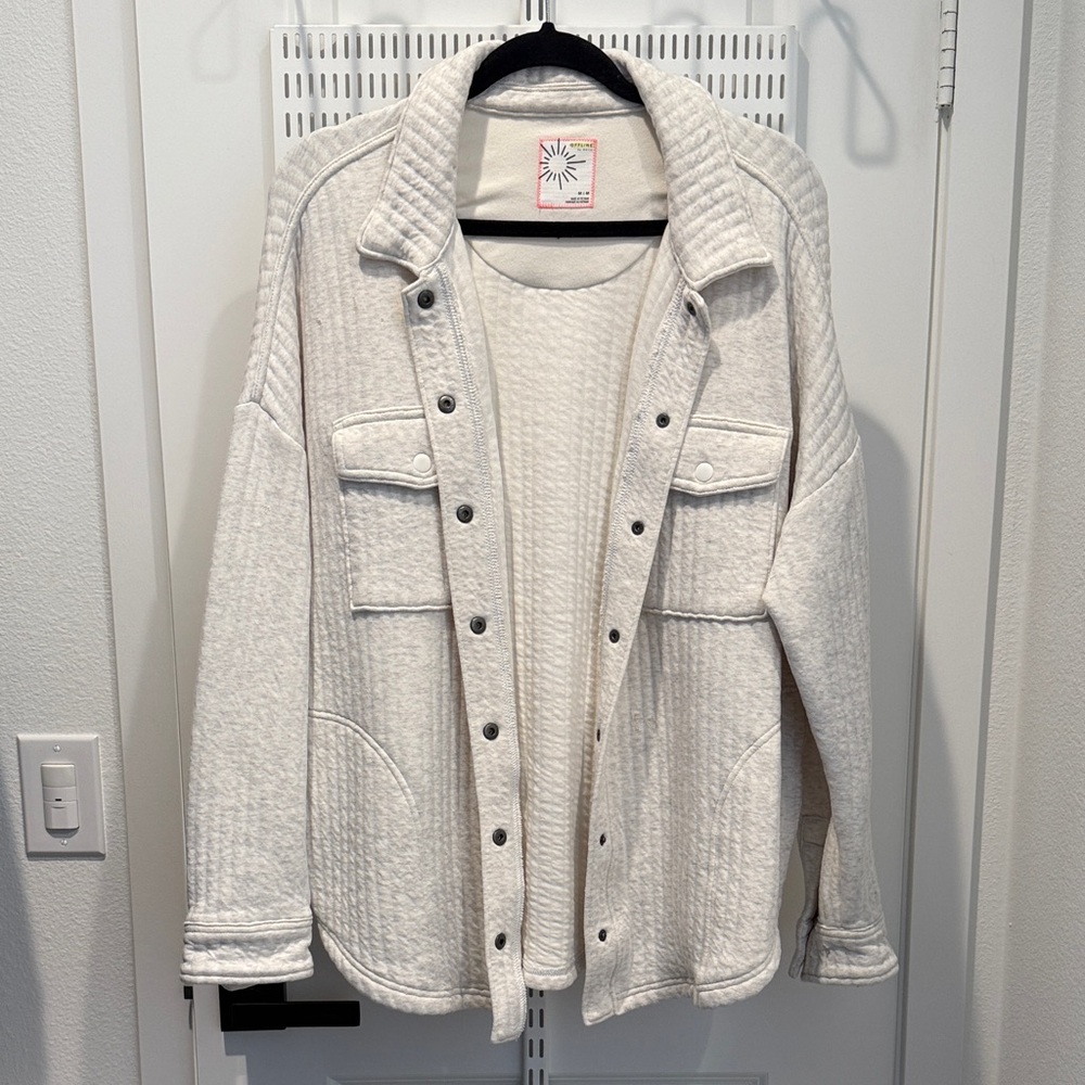 Aerie Cream Utility Jacket